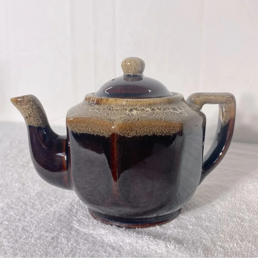 Vintage Brown Glaze Ceramic Teapot Pottery Art - Picture 3 of 13